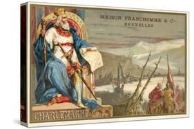 Charlemagne and the Crossing of the Alps-null-Stretched Canvas