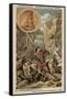 Charlemagne and the Death of Roland at Ronceveaux, 778-null-Framed Stretched Canvas