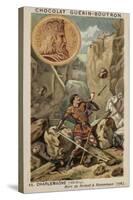Charlemagne and the Death of Roland at Ronceveaux, 778-null-Stretched Canvas