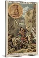 Charlemagne and the Death of Roland at Ronceveaux, 778-null-Mounted Giclee Print