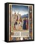 Charlemagne at the Construction of Aix La Chapelle, in 796-null-Framed Stretched Canvas