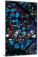 Charlemagne battles the Saracens, stained glass, Chartres Cathedral, France, c1225. Artist: Unknown-Unknown-Mounted Giclee Print