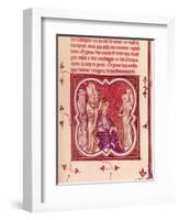 Charlemagne Crowned Emperor by Pope Leo III-null-Framed Giclee Print