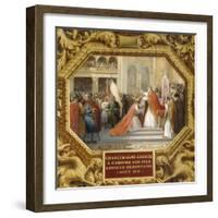 Charlemagne Crowns His Son Louis the Pious in 813-Jean Alaux-Framed Giclee Print