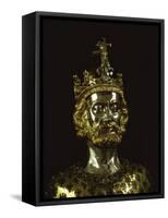 Charlemagne, Dating from around 1350, Aachen, Germany, Europe-Christina Gascoigne-Framed Stretched Canvas