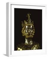 Charlemagne, Dating from around 1350, Aachen, Germany, Europe-Christina Gascoigne-Framed Photographic Print