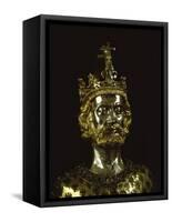 Charlemagne, Dating from around 1350, Aachen, Germany, Europe-Christina Gascoigne-Framed Stretched Canvas