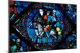 Charlemagne Departs for Spain, Stained Glass, Chartres Cathedral, France, C1225-null-Mounted Photographic Print