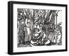 Charlemagne Dubs the Knights Reynauld, Guichard, Alard and Richardet, Sons of the Duke of Aymon-null-Framed Giclee Print