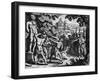 Charlemagne Fells Idols-null-Framed Art Print