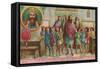 Charlemagne, Founder of the Carolingian Empire-null-Framed Stretched Canvas