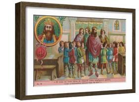 Charlemagne, Founder of the Carolingian Empire-null-Framed Giclee Print