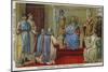Charlemagne Founding the Palatine School at Aachen, Late 8th Century-null-Mounted Giclee Print