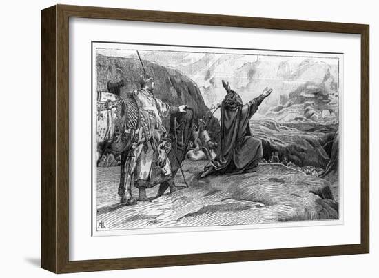 Charlemagne Halts Sun-Luc-olivier Merson-Framed Art Print