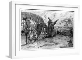 Charlemagne Halts Sun-Luc-olivier Merson-Framed Art Print