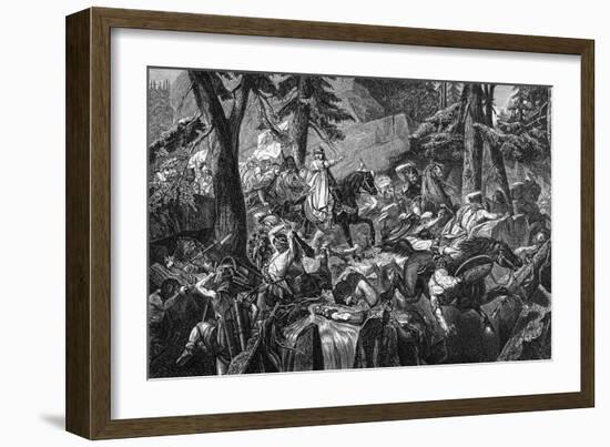 Charlemagne in Lombardy-Paul Delaroche-Framed Art Print