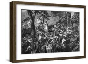 Charlemagne in Lombardy-Paul Delaroche-Framed Art Print