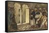 Charlemagne in the Chapel of the Valkhof, Nijmegen-Willem II Steelink-Framed Stretched Canvas