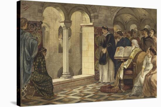 Charlemagne in the Chapel of the Valkhof, Nijmegen-Willem II Steelink-Stretched Canvas