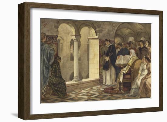 Charlemagne in the Chapel of the Valkhof, Nijmegen-Willem II Steelink-Framed Giclee Print