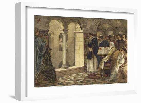 Charlemagne in the Chapel of the Valkhof, Nijmegen-Willem II Steelink-Framed Giclee Print