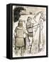 Charlemagne Inspecting Cloaks-null-Framed Stretched Canvas