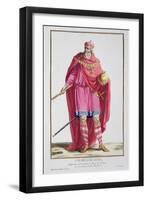 Charlemagne, King of the Franks, (1780)-Pierre Duflos-Framed Giclee Print