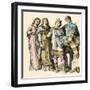 Charlemagne, King of the Franks and His Royal Court During the Middle Ages-null-Framed Giclee Print