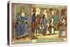 Charlemagne, King of the Franks, Visiting a School, 800-null-Stretched Canvas