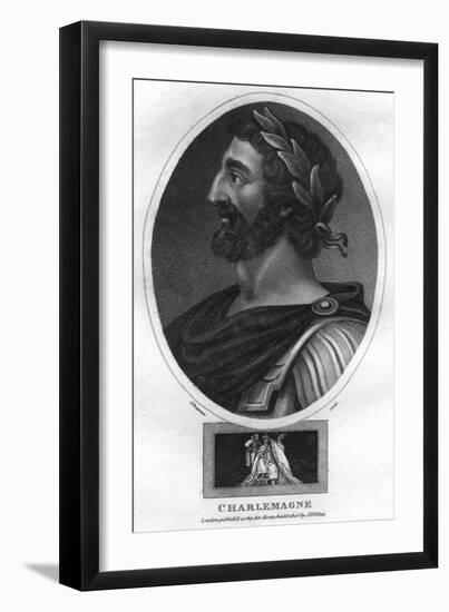 Charlemagne, or Charles the Great, King of the Franks and Holy Roman Emperor-J Chapman-Framed Giclee Print