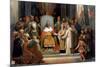 Charlemagne Receives Alcuin, 780-Jean-Victor Schnetz-Mounted Giclee Print