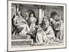 Charlemagne Receiving Ambassadors from Haroun Al Raschid-null-Mounted Giclee Print