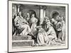 Charlemagne Receiving Ambassadors from Haroun Al Raschid-null-Mounted Giclee Print