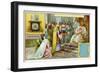 Charlemagne Receiving the Gift of a Clepsydra-null-Framed Giclee Print