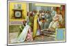 Charlemagne Receiving the Gift of a Clepsydra-null-Mounted Giclee Print