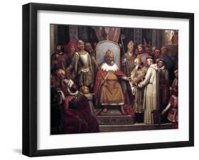 Charlemagne Surrounded by His Principal Officers by Jules Laure-null-Framed Photographic Print