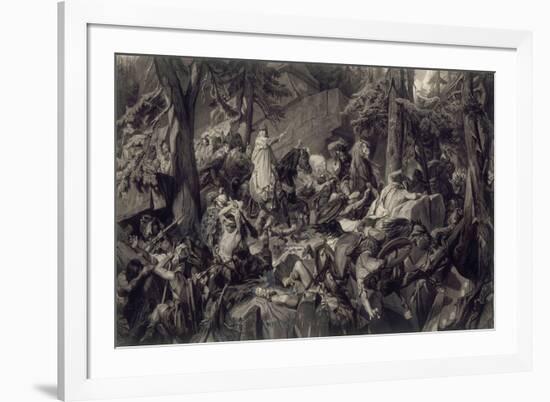 Charlemagne traversant les alpes et forçant les gorges du Mont-Cenis, en 773-Paul Delaroche-Framed Giclee Print