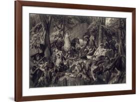 Charlemagne traversant les alpes et forçant les gorges du Mont-Cenis, en 773-Paul Delaroche-Framed Giclee Print