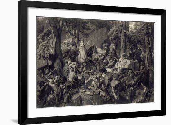 Charlemagne traversant les alpes et forçant les gorges du Mont-Cenis, en 773-Paul Delaroche-Framed Giclee Print