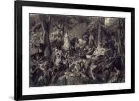 Charlemagne traversant les alpes et forçant les gorges du Mont-Cenis, en 773-Paul Delaroche-Framed Giclee Print