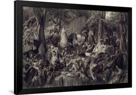 Charlemagne traversant les alpes et forçant les gorges du Mont-Cenis, en 773-Paul Delaroche-Framed Giclee Print