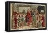 Charlemagne Visiting a School-null-Framed Stretched Canvas