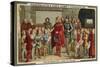 Charlemagne Visiting a School-null-Stretched Canvas