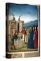 Charlemagne Visiting the Construction Works of Aix La Chapelle, in 796-null-Stretched Canvas