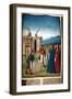 Charlemagne Visiting the Construction Works of Aix La Chapelle, in 796-null-Framed Giclee Print