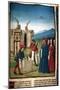 Charlemagne Visiting the Construction Works of Aix La Chapelle, in 796-null-Mounted Giclee Print