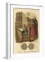 Charlemagne Watching Children Writing at School-null-Framed Giclee Print