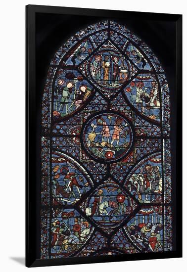 Charlemagne Window, Cathedral of Chartres, France, C1225-null-Framed Giclee Print