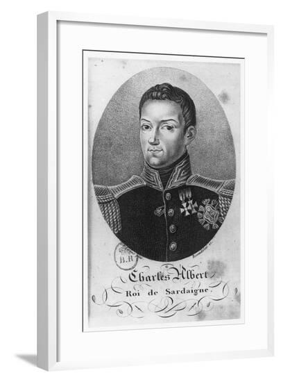 Charles Albert, King of Sardinia--Framed Giclee Print
