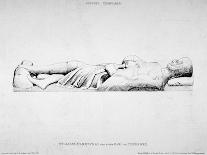 Effigy of a Bishop, Temple Church, City of London, 1812-Charles Alfred Stothard-Stretched Canvas